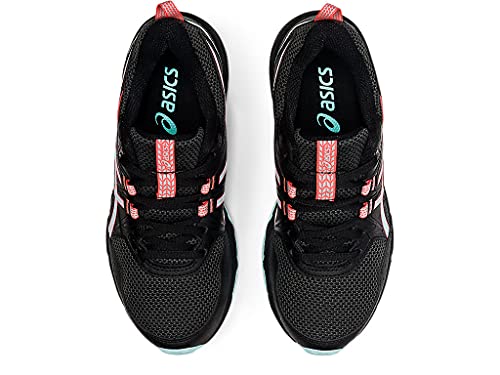 ASICS Kid's Gel-Venture 8 Grade School Running Shoes, 2, Black/Clear Blue