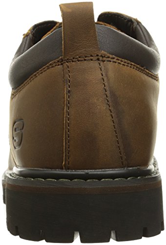 Skechers Men's Tom Cats Utility Shoe Oxford, Dark Brown, 10.5 M US