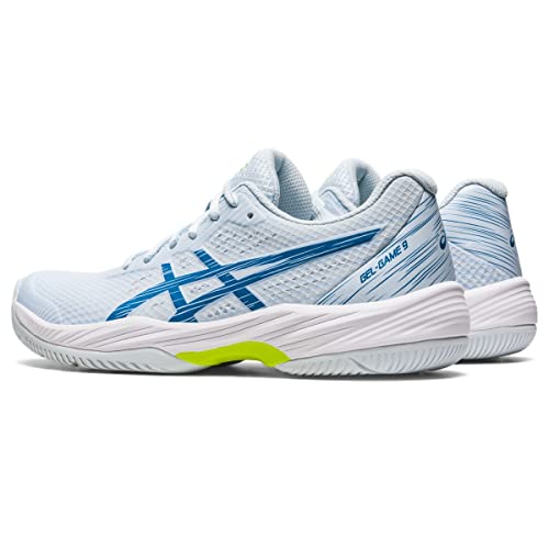 ASICS Women's Gel-Game 9 Tennis Shoes, 11, Sky/Reborn Blue