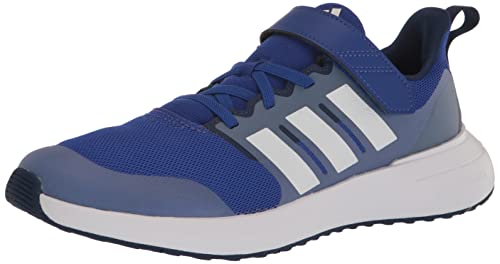 adidas Fortarun 2.0 Running Shoe, Lucid Blue/White/Blue Fusion (Elastic), 3.5 US Unisex Little Kid