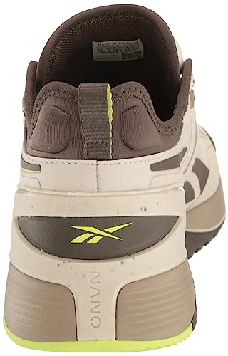 Reebok Unisex Nano X3 Adventure Sneaker, Stucco/Grout/Laser Lime, 8 US Men