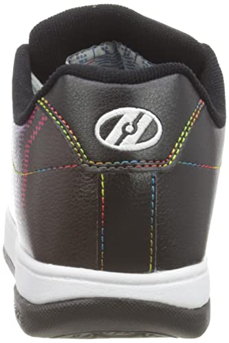 HEELYS Girl's Split MTV (Big Kid/Adult) Black/White/Rainbow 11 Women's M