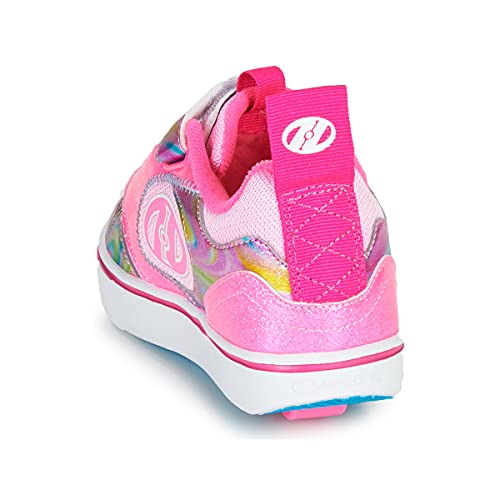 HEELYS Girl's Rocket x2 (Little Kid/Big Kid/Adult) Neon Pink/Glitter/Multi 1 Little Kid M