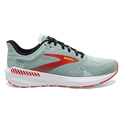 Brooks Men’s Launch GTS 9 Supportive Running Shoe - Blue Surf/Black/Cherry Tomato - 9.5