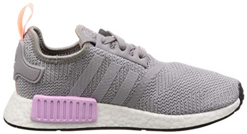 adidas Originals's NMD_R1 Ladies Light Granite/Light Granite/Clear Orange Shoes Size 6