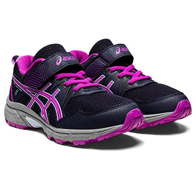 ASICS Kid's PRE Venture 8 Pre-School Running Shoes, 2.5, Midnight/Orchid