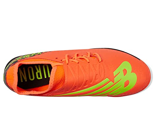 New Balance Unisex Furon V7 Dispatch TF Soccer Shoe, Neon Dragonfly/Black/Coloro Green, 8 US Men