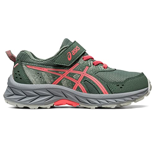 ASICS Kid's PRE Venture 9 Pre-School Running Shoes, K10, Ivy/Papaya