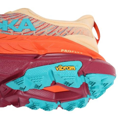 HOKA ONE ONE Mens Mafate Speed 4 Textile Synthetic Impala Flame Trainers 11 US