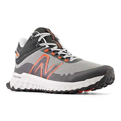 New Balance Men's Fresh Foam Garoe Mid V1 Trail Running Shoe, Shadow Grey/Grey Matter/Blaze Orange, 11.5