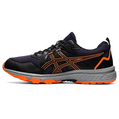 ASICS Men's Gel-Venture 8 Running Shoes, 7, Black/Shocking Orange