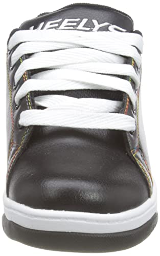 HEELYS Girl's Split MTV (Big Kid/Adult) Black/White/Rainbow 11 Women's M