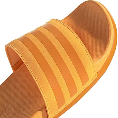 adidas boys Adilette Comfort Slide, Flash Orange-orange Rush, 3 Big Kid