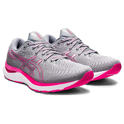 ASICS Women's Gel-Cumulus 24 Running Shoes, 5, Sheet Rock/Pink GLO