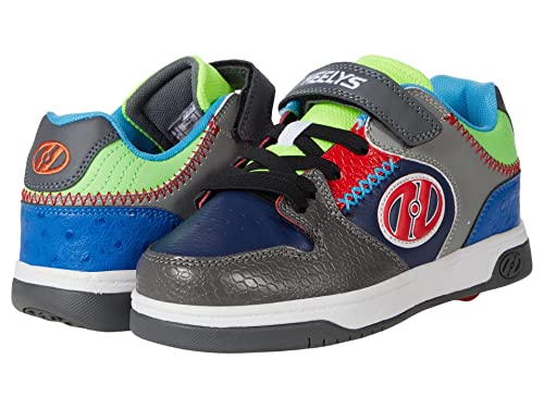 HEELYS Boy's Cosmical X2 (Little Kid/Big Kid/Adult) Grey/Navy/Multi 1 Little Kid M