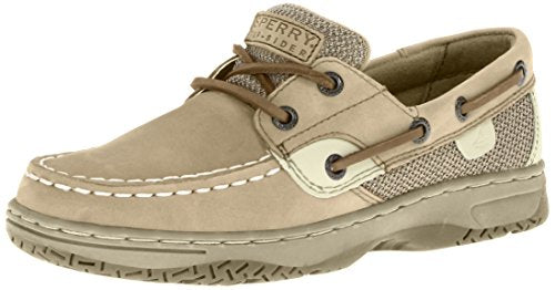 Sperry Bluefish Boat Shoe (Toddler/Little Kid/Big Kid),Linen/Oat,5.5 W US Big Kid