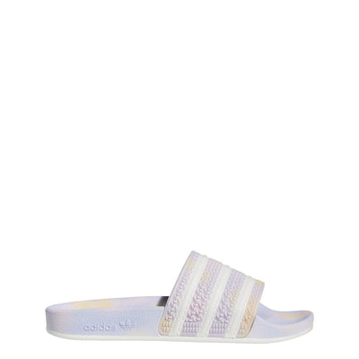 adidas Womens Adilette Slide Casual Sandals Casual - White 6 Purple