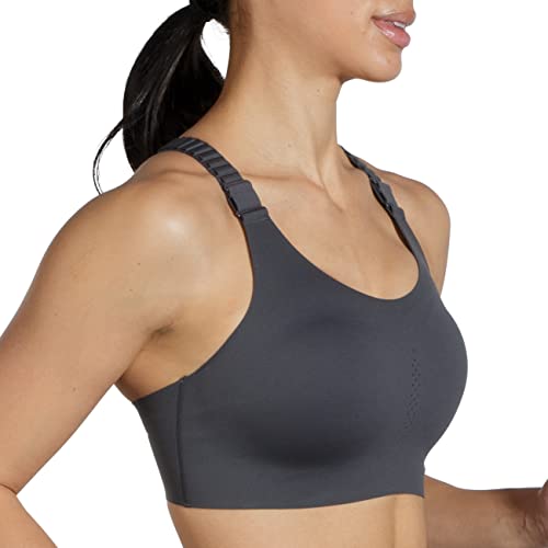 Brooks Women's Racerback 2.0 Sports Bra for High Impact Running, Workouts & Sports with Maximum Support - Asphalt - 34F