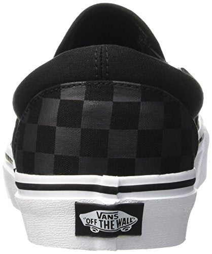 Vans Classic Slip-On Core Classics (Checkerboard) Black/Black Men's 14