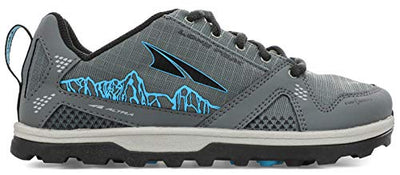 Altra Footwear Lone Peak (Little Kid/Big Kid) Gray/Blue 2 Little Kid Medium