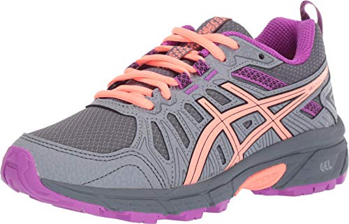 ASICS Kid's Gel-Venture 7 Grade School Running Shoes, 4, Metropolis/Black