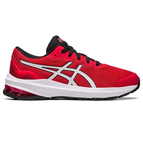 ASICS Kid's GT-1000 11 Grade School Running Shoes, 4, Electric RED/White