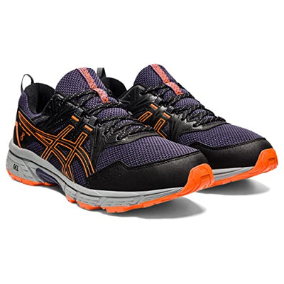 ASICS Men's Gel-Venture 8 Running Shoes, 7.5, Black/Shocking Orange