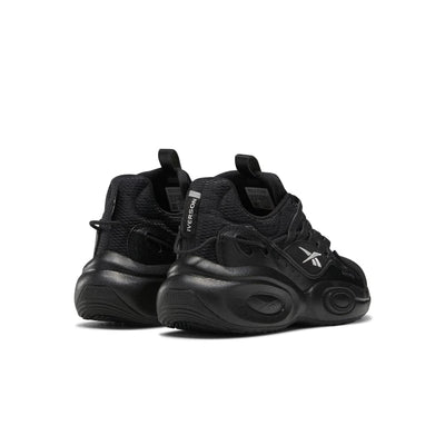 Reebok Unisex-Adult Solution Mid Basketball Shoe 12 Women/10.5 Men Black/Silver Metallic