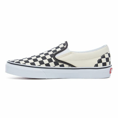 Vans Classic Slip On Black Off White Checkerboard VN-0EYEBWW Mens US 10