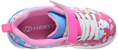 HEELYS Girl's Dual Up x2 (Little Kid/Big Kid) Neon Pink/Cyan/Purple 3 Little Kid M