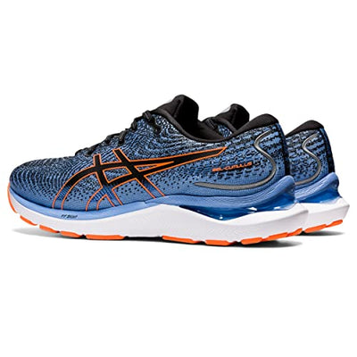 ASICS Men's Gel-Cumulus 24 Running Shoes, 14, Black/Shocking Orange