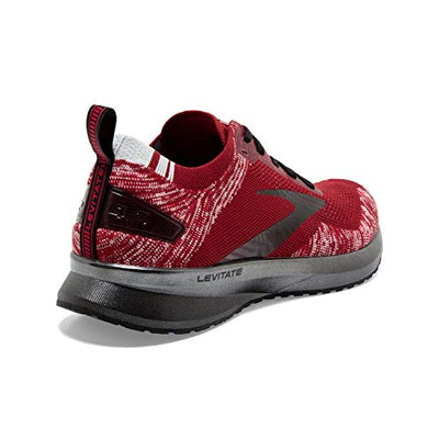 Brooks Men's Levitate 4 Running Shoe - Red/Grey/Black - 11.5