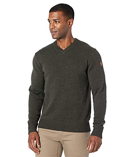 Fjällräven Övik V-Neck Sweater Dark Olive SM