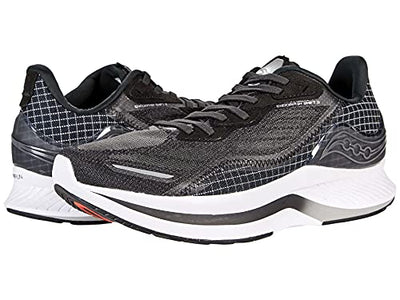 Saucony Men's Core Endorphin Shift 2 Running Shoe, Black/White, 7.5