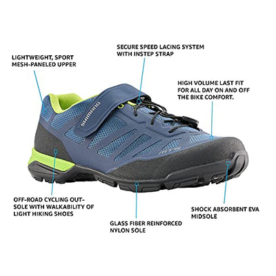 SHIMANO SH-MT502 Versatile & High-Performance Men's Touring Shoe, Navy, 6.5-7