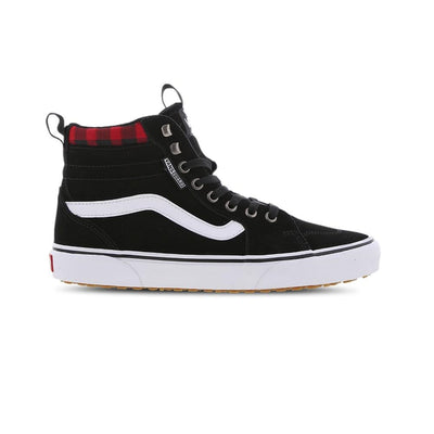 Vans Men's Hi-Top Trainers Sneaker, Suede Black Red Plaid, 10.5