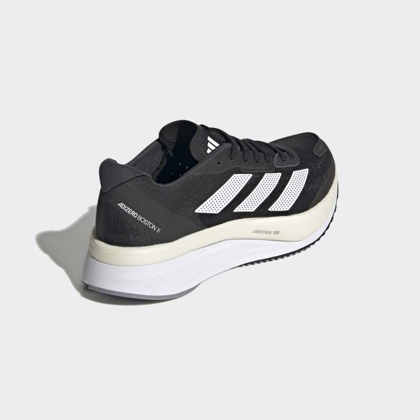 adidas Women's Adizero Boston 11 6.5 Black/White/Grey