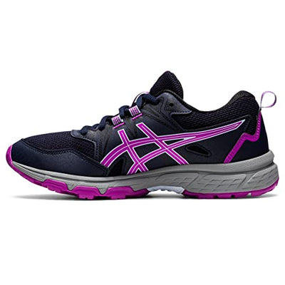 ASICS Kid's Gel-Venture 8 Grade School Running Shoes, 4.5, Midnight/Orchid