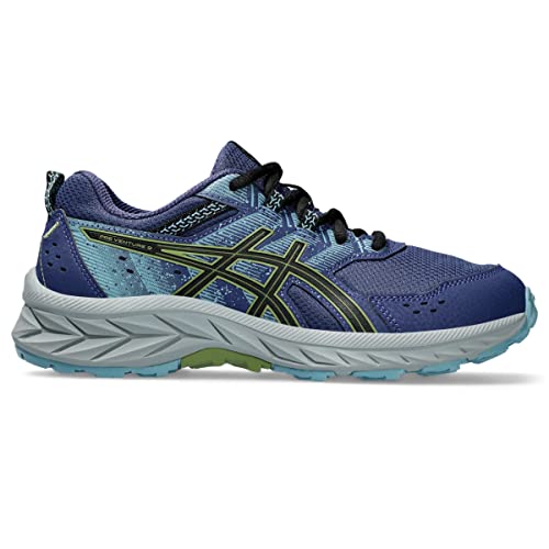 ASICS Kid's PRE Venture 9 Grade School Running Shoes, 2.5, DEEP Ocean/Black