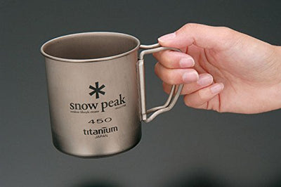 Snow Peak Men's Titanium Single Wall 300 Mug, Silver, One Size