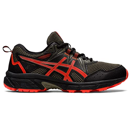 ASICS Kid's Gel-Venture 8 Grade School Running Shoes, 2, Black/Cherry Tomato