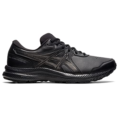 ASICS Men's Gel-Contend SL Walking Shoes, 13, Black/Black