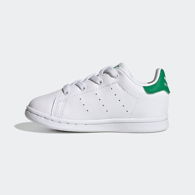 adidas Stan Smith (End Plastic Waste) Sneaker, Core White/White/Green, 1 US Unisex Little Kid