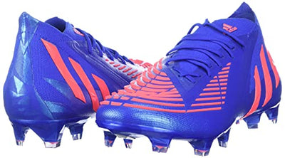 adidas Predator Edge.1 Firm Ground Cleats Soccer Shoes, 10.5, HI-RES Blue/Turbo/HI-RES Blue