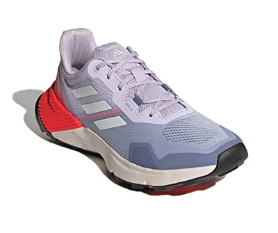 adidas Women's Terrex Soulstride Trail Running Shoes, Violet Tone/Crystal White/Solar Red, 10