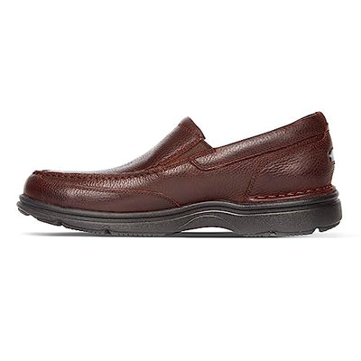 Rockport Men's Eureka Plus Slip On Oxford, dark brown, 10.5 M US