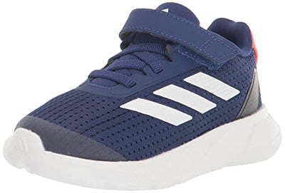 adidas Duramo SL Elastic Lace Sneaker, Victory Blue/White/Solar Red, 1.5 US Unisex Little Kid