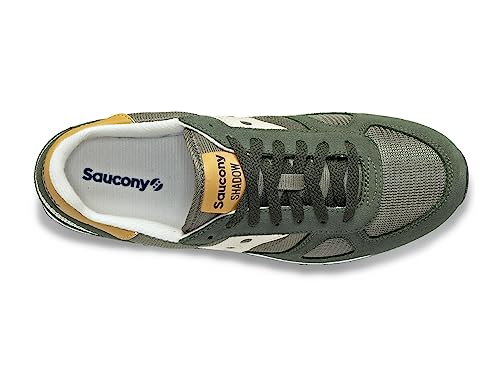 Saucony Men's Shadow Original Sneaker, Olive/Tan, 9.5