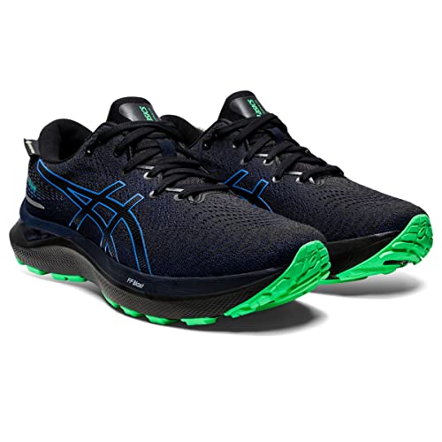 ASICS Men's Gel-Cumulus 24 GTX Running Shoes, 14, Black/Blue Coast