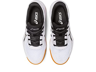 ASICS Kids Upcourt 5 GS Sneakers for Little, and Big Kid - Textile Upper with Lace-Up Closure, and Eye-Catching Design White/Black 3 Little Kid M